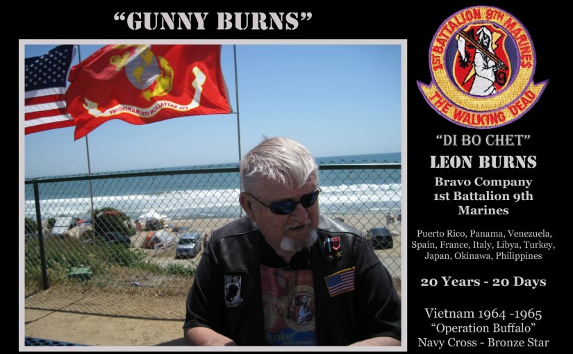gunny sgt leon burns legacy plaque